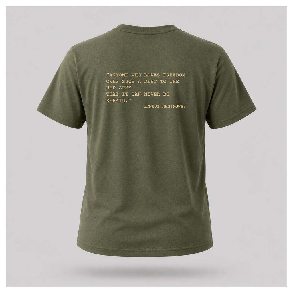 Victory Print with Ernest Hemingway Quote Tee - Quote Cult