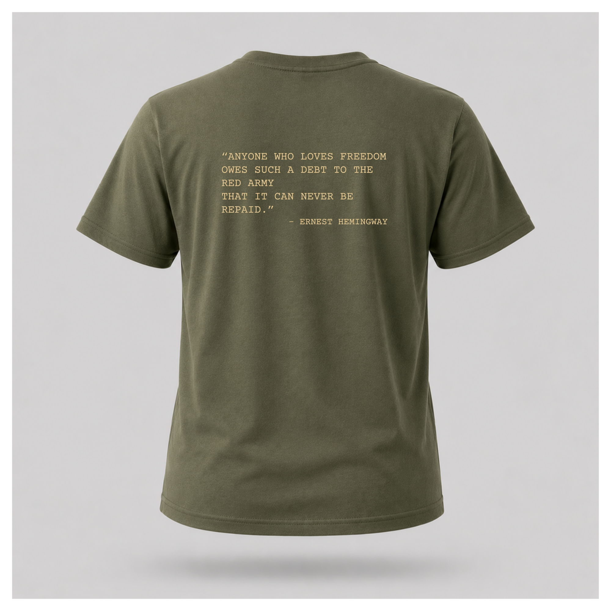 Victory Print with Ernest Hemingway Quote Tee - Quote Cult
