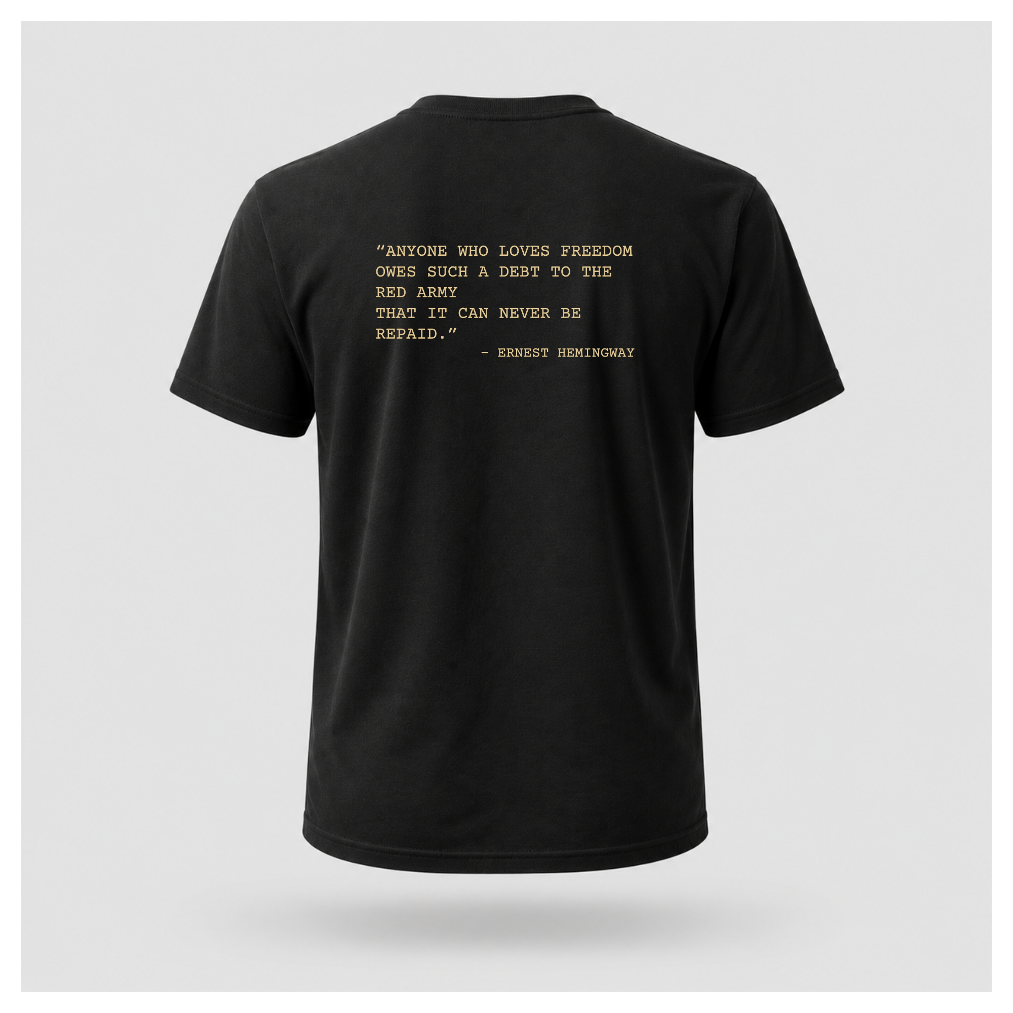 Victory Print with Ernest Hemingway Quote Tee - Quote Cult