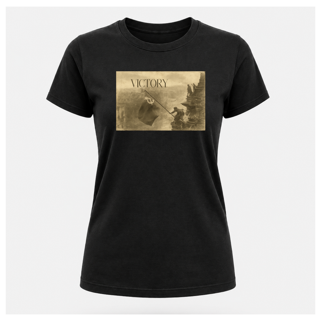 Victory Print with Ernest Hemingway Quote Tee - Quote Cult