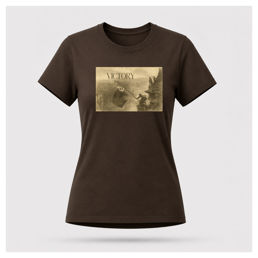 Victory Print with Ernest Hemingway Quote Tee - Quote Cult