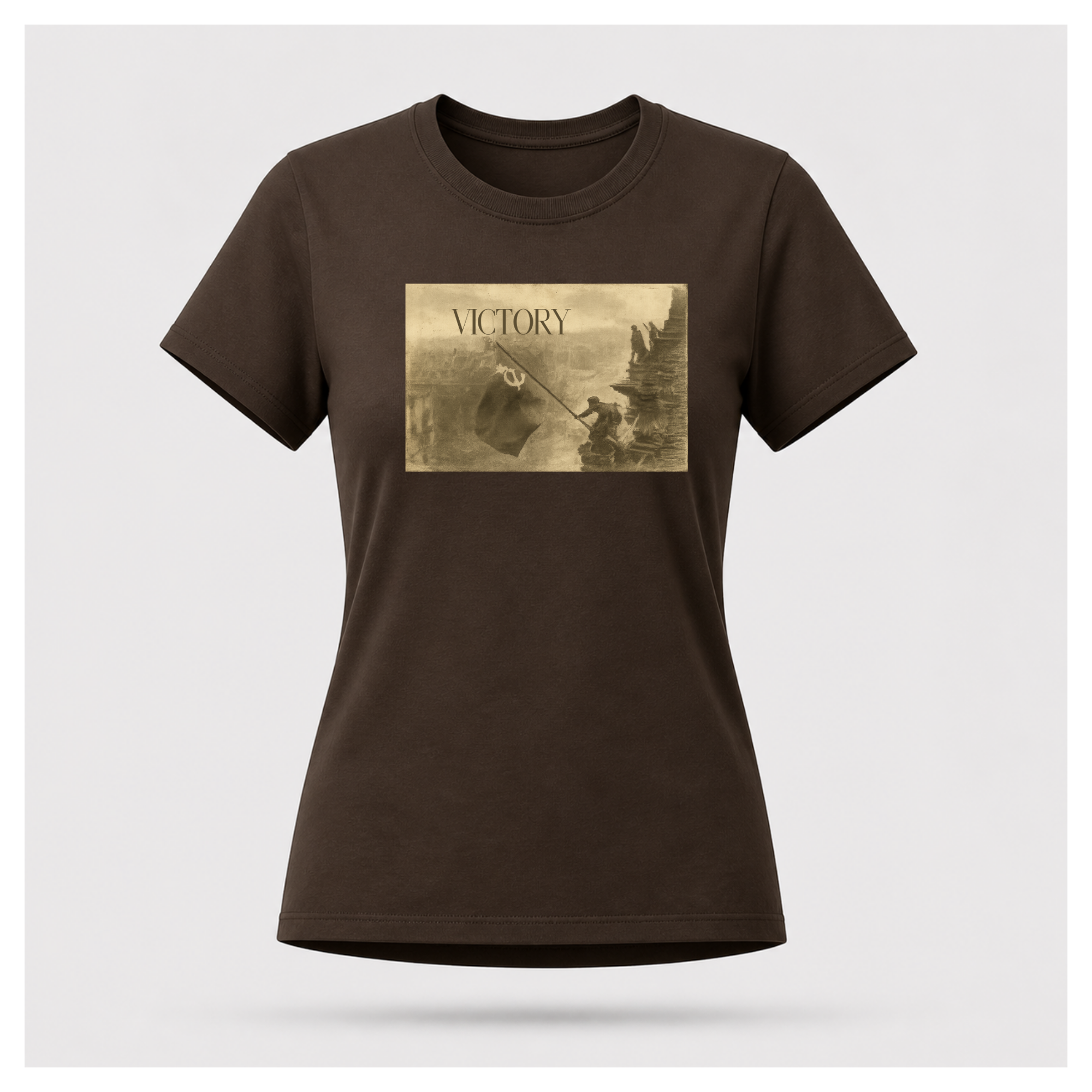 Victory Print with Ernest Hemingway Quote Tee - Quote Cult