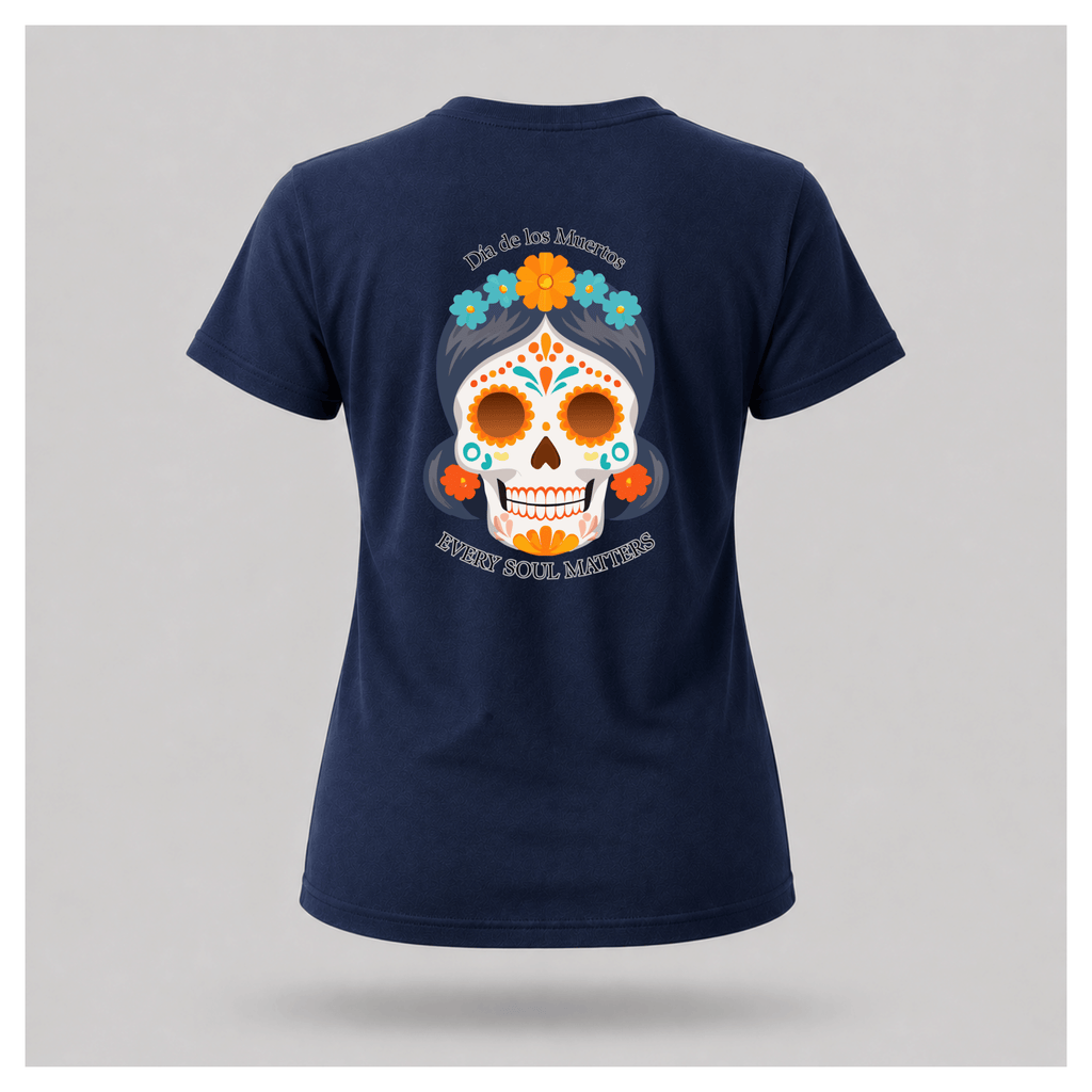 Every Soul Matters Día de los Muertos Mexican Calavera Tee (BACK PRINT ONLY) - Culture Cult
