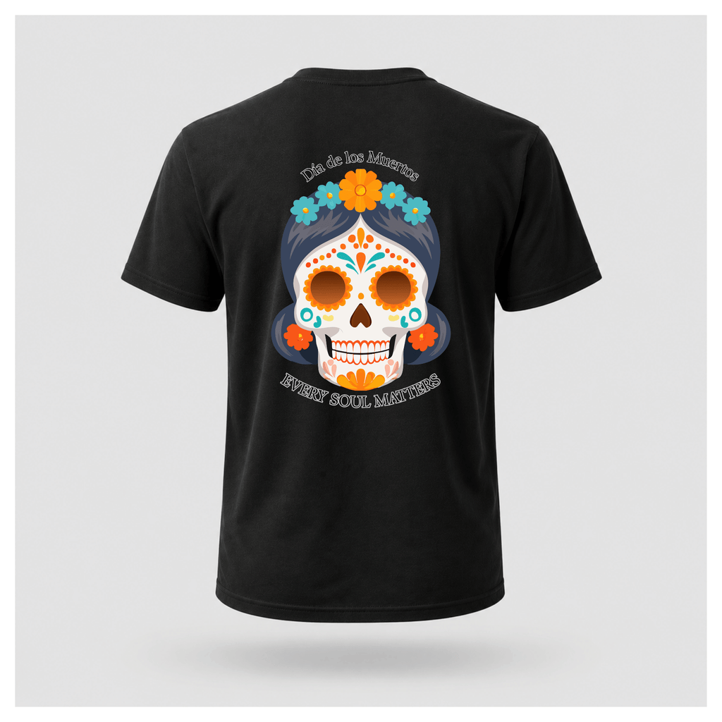 Every Soul Matters Día de los Muertos Mexican Calavera Tee (BACK PRINT ONLY) - Culture Cult