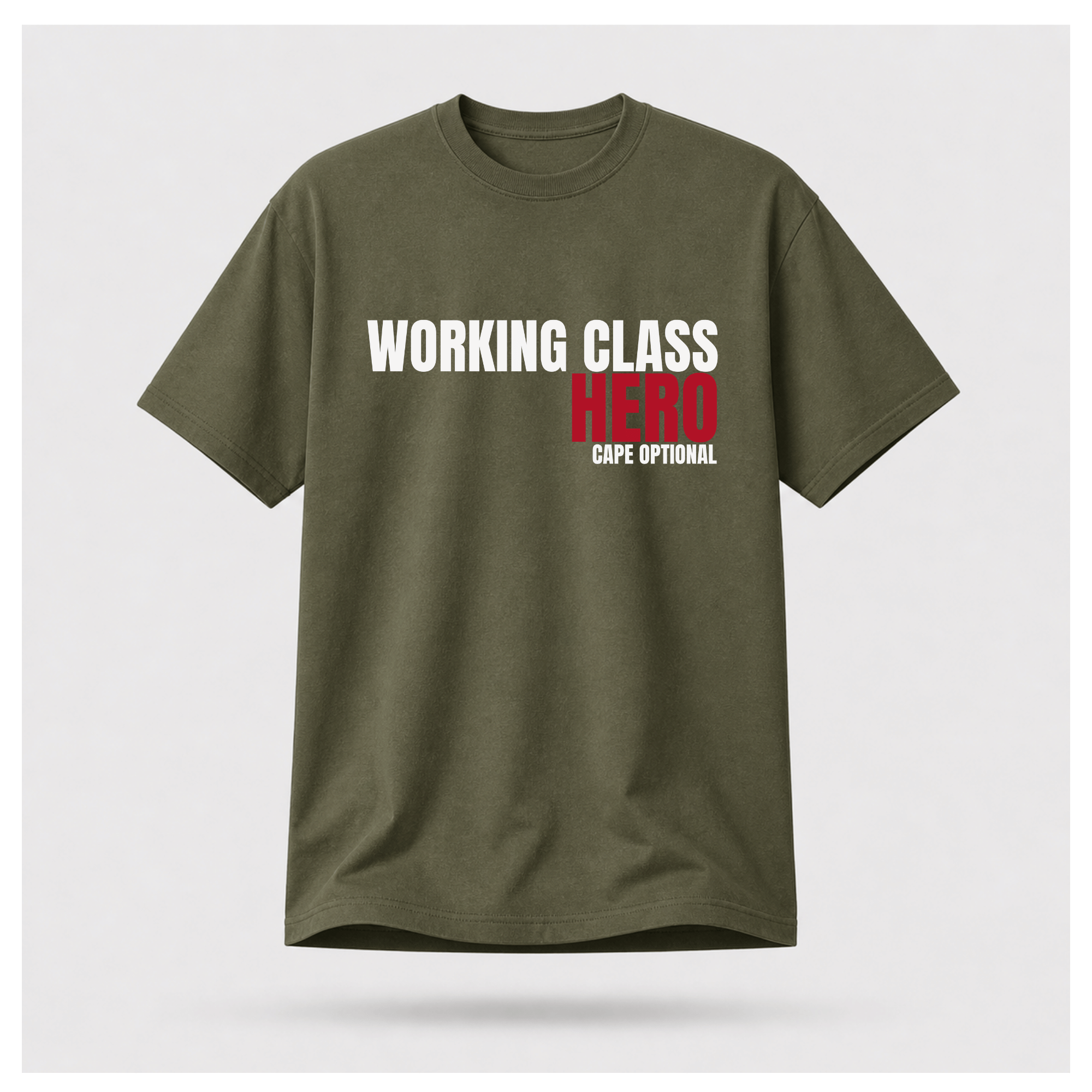 Working Class Hero Cape Optional Tee — Sass & Sarcasm | Out Of Hours | Work Wear