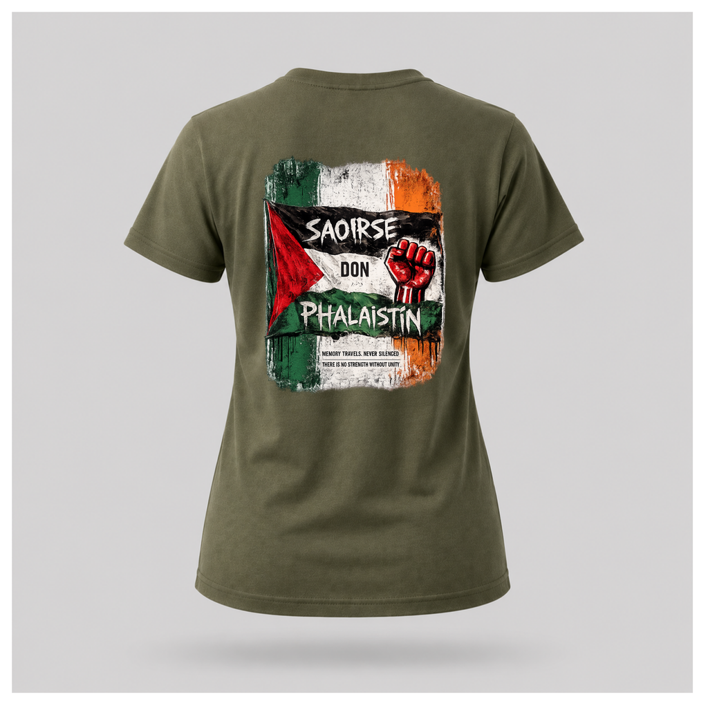 Saoirse Don Phalaistín - Irish Freedon For Palestine Tee — Protest & Peace