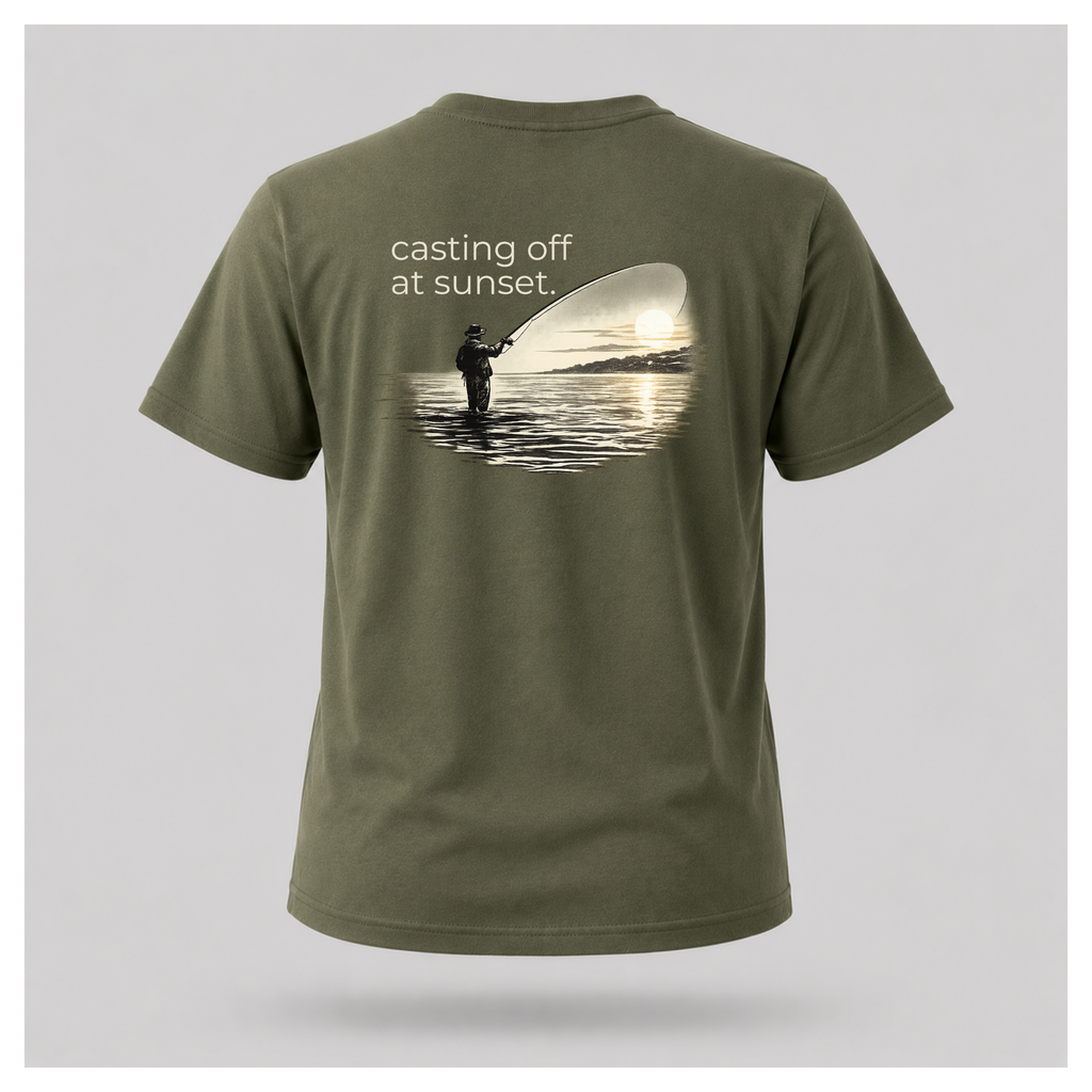 You'll Find Me... Casting Off At Sunset Tee - Out of Hours