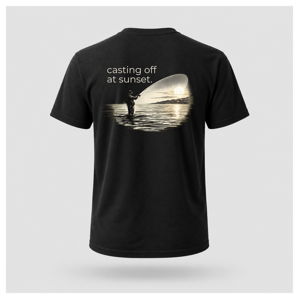 You'll Find Me... Casting Off At Sunset Tee - Out of Hours