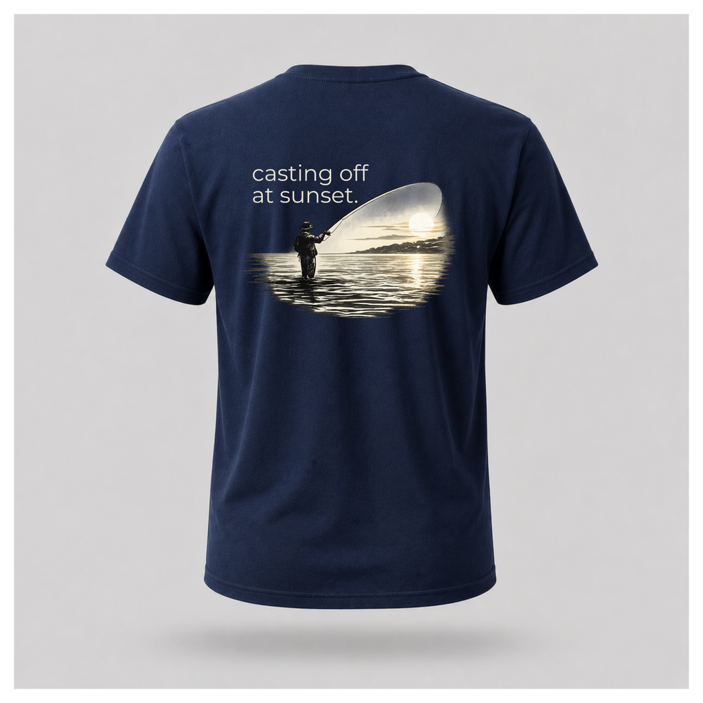 You'll Find Me... Casting Off At Sunset Tee - Out of Hours